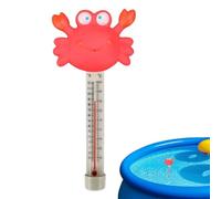 Termómetro flotante para piscina, indicador de temperatura de piscina, termómetro flotante de dibujos animados, tamaño grande, fácil de leer, con cuerda, para piscinas de spa y niños en interiores y