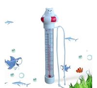 Termómetro flotante para piscina, preciso e impermeable, indicador de temperatura del agua de la piscina con una cuerda, para estanque de spa, camping, jardín, interior, exterior, verano