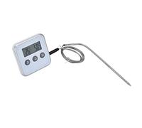 Termómetro For Carne, Termómetros For Digital For Cocinar Alimentos Con Pantalla LED, Rango De Temperatura -58 °F A 572 For Asar Y Hornear Barbacoa(White)