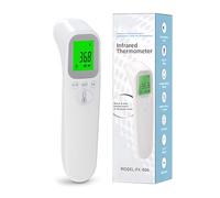 Termómetro Frente Infrarrojo sin Contacto, Termómetro Digital con Pantalla de Luz Trasera, 32 Set of Memories, Alarma de Fiebre, Termometro para Medir Cuerpo/Objetos