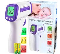 Termómetro frontal profesional sin contacto para adultos, niños y superficies | Termómetro médico infrarrojo | Termómetro fiebre | Termómetro bebe baño | Termómetro infantil | Termómetro baño bebés