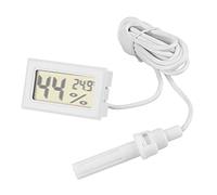 Termómetro Higrómetro con Pantalla LCD Digital de Temperatura y Humedad con Sonda Externa para Reptiles