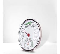 Termómetro higrómetro de sauna con control de calor para combo, grande para dial Medidor de metal, Medición de temperatura y humedad para sala de vapor, hogar, spa, invernadero