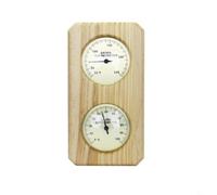 Termómetro higrómetro de sauna para combo para relajación, medidor de sauna de madera, monitor de temperatura de humedad, sala de vapor precisa, monitoreo de bienestar, instalación de carcasa de metal