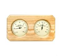 Termómetro higrómetro de sauna para combo para relajación, medidor de sauna de madera, monitor de temperatura de humedad, sala de vapor precisa, monitoreo de bienestar, instalación de carcasa de metal