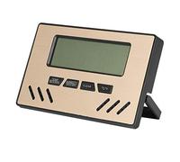 Termómetro higrómetro digital compacto PolyGen con actualizaciones rápidas de datos de 20 segundos para monitoreo preciso del ambiente del cigarro Pantalla dual Medidor de (Oro)