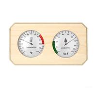Termómetro higrómetro digital de madera para sauna para combo, monitor preciso de temperatura y humedad en tiempo real para salas de relajación