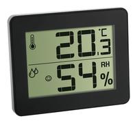 Termómetro Higrómetro Digital Interior Negro Para Un Clima Interior Saludable