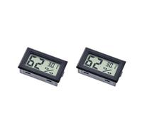 Termómetro higrómetro digital LCD for interiores, mini termómetro electrónico de temperatura y humedad, 6/4/2 unidades(2pcs black ℉)
