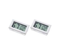 Termómetro higrómetro digital LCD for interiores, mini termómetro electrónico de temperatura y humedad, 6/4/2 unidades(2pcs white ℃)