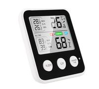 Termómetro higrómetro digital: monitor preciso de temperatura ambiente interior, medidor de humedad de actualización rápida, carcasa de ABS Indicador climático de 3,35 pulgadas | Sensor ambiental de o