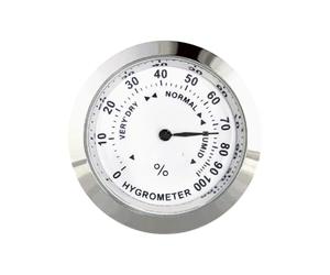 Termómetro higrómetro - hidrómetro medidor de humedad | Sensor de humedad analógico de alta precisión | Monitor higrómetro - Indicador de humedad para humidor - Caja de armario para el cuidado