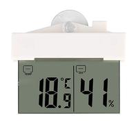 Termómetro Higrómetro LCD Autoadhesivo con Ventosa Digital para Interior Jardín Exterior Medición de Temperatura y Humedad