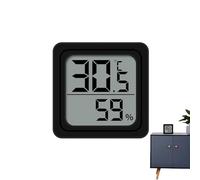 Termómetro higrómetro, lector digital de humedad interior para casa, sensor portátil, fácil de leer, funciona con pilas para garaje, dormitorio de bebé, dormitorio