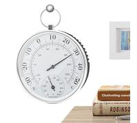 Termómetro Higrómetro - Medidor estilo Analógico 10cm para Pared plus Monitor de Temperatura y Humedad para Jardín, Invernadero y Hogar con Orificio de Suspensión Pro Kit