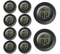 Termómetro higrómetro mini LCD digitales: WIYETY 10 unidades, termohigrómetro digital, termohigrómetro preciso para interiores, monitor LCD, termohigrómetro para control del clima interior, color
