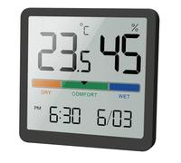 Termómetro higrotermógrafo digital LCD for interiores, higrómetro, monitor de mesa for el hogar, medidor temperatura y humedad, estación meteorológica(5253B)