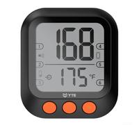 Termómetro inalámbrico para carne con doble sonda de monitoreo de alimentos, para termómetro inteligente de parrilla de barbacoa para horno y rango de 50 m, carga rápida, 9 tipos de alimentos y 4