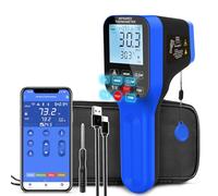 Termómetro Infrarrojo Bluetooth 30:1 - AIOMEST Termómetro Láser Profesional Temperature Gun con Doble Láser hasta 1600°C con Alarma y Registro de Datos para HVAC, Hornos, Metalurgia y Hornos Pizza