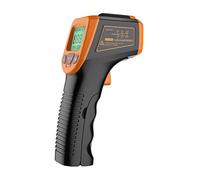 Termómetro Infrarrojo de No Contacto Digital Alta Precisión con Pantalla LCD Retroiluminación Emisividad Ajustable Temperatura Amplio Probador Portátil para Corporal