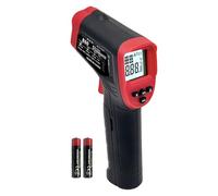 Termómetro infrarrojo digital para cocinar, pistola de temperatura láser de -58 a 600.0 °C con emisividad ajustable y máximo y mínimo, termómetro IR para pizza, horno, parrilla, cocina, barbacoa