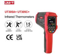 Termómetro infrarrojo Digital UNI-T, medidor de temperatura láser Industrial sin contacto, pirómetro, UT305C + UT305A +, 50-2200 UT305A PLUS