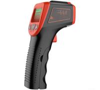 Termómetro infrarrojo Dispositivo digital sin contacto Amplio rango -50 ℃ a 600 ℃ 12: 1 Relación de punto Puntero Retención de datos Apagado automático Multicolor Cocina al aire libre BBQ (rojo)