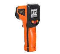 Termómetro infrarrojo HUIOP Termómetro infrarrojo sin contacto, pistola de temperatura digital -50 °C ~ 600 °C (-50.0 °C ~ 600.0 °C) con función de emisividad, termómetro IR para uso