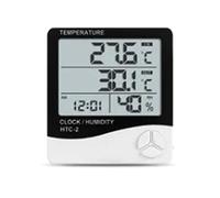 Termómetro interior digital, pantalla grande, multifunción, crema hidratante para la temperatura para laboratorios de almacenamiento de acuario, material plástico