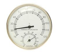 Termómetro interior higrómetro 2 en 1 de temperatura y control de humedad para sauna en casa, 10 °C a 120 °C / 0 a %, termómetro digital