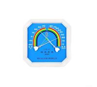 Termómetro octágono analógico higrómetro - Medidor de humedad interior de alta precisión -20 a 40 °C/0-90 para batería Rh - Pantalla de montaje en pared ABS