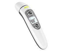 Termómetro para adultos ANMEATE Termómetro digital infrarrojo no táctil para fiebre, oído y frente, termómetro para bebés y niños, con pantalla LCD, recuperación de memoria, alarma de fiebre