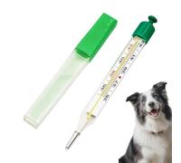 Termómetro para animales domésticos y de compañía, portátil y doble, medidor de temperatura para ganado, para perros, gatos, ovinos y animales de gran tamaño, fácil de leer