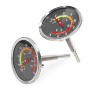 Termómetro para barbacoa de 6 cm, medidor de temperatura preciso y termostato para hervidor Weber, ahumador, barbacoa Kamado, Outback, Charbroil, Pit Boss Ceramic BBQ, Uniflame y otras marcas (2)