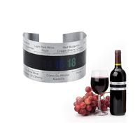 Termómetro para Botella de Vino, Termómetro LCD para Vino de Acero Inoxidable, Lectura Instantánea, Pulsera para Botella de Cerveza, Sensor de Temperatura, Elegante Termómetro de Temperatura (1 Pcs)