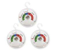 Termómetro para frigorífico con esfera de 65 mm, Termómetro de refrigeración analógico pequeño y práctico control, termómetro redondo con gancho para colgar, analógica y bimetálicas