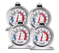 Termómetro para frigorífico de -30 a 30 °C, termómetro clásico para nevera con esfera grande y aguja roja, para congelador, refrigerador o nevera