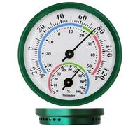 Termómetro para frigorífico - Termómetro para frigorífico y congelador de 20 g | Monitor de refrigerador de aleación de aluminio, medidor de temperatura, herramienta de medición de humedad para mesa d