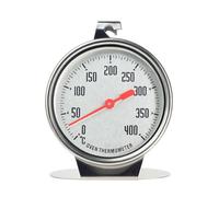 Termómetro para horno eléctrico, termómetro de horno para horno de gas, termómetro de horno de esfera grande Ideal para Hornos Eléctricos, de Gas y Parrillas, Diseño Duradero con Gancho y Base