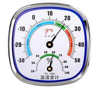 Termómetro para interiores y medidor de humedad, higrómetro, monitor de temperatura analógico para la pared del hogar, habitación, no necesita batería, temperatura interior de pared