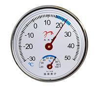 Termómetro para interiores y medidor de humedad, higrómetro, monitor de temperatura analógico para la pared del hogar, habitación, no necesita batería, temperatura interior de pared