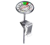 Termómetro para la leche Westmark - práctico termómetro de cocina para espumar leche, deliciosa espuma de leche para el café, termómetro de barista con pinza - acero inoxidable