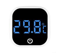 Termómetro para pecera recargable con pantalla digital y sensor preciso para seguimiento de temperatura del acuario, adecuado para tortugas y reptiles (℃ negro)