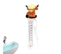 Termómetro Para Piscina - Precisión Lectura Fácil Grande,Monitor de Temperatura Para Estanque Vacas Con Cordón | Para Estanque Spa Bañera Fría Acuario Casa Exterior Jardín Hotel