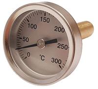 Termómetro para puerta de hornos de leña, escala de 0 a 300ºC con vaina de 5 cm.