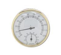 Termómetro para Sauna con Medidor de Humedad y Temperatura Preciso, Sin Batería, Acero Inoxidable Resistente al Agua y Altas Temperaturas, Uso en Baño y Cuarto de Vapor