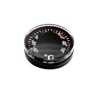 Termómetro portátil para coche, pequeño calibrador de temperatura mecánica, panel de instrumentos con pantalla analógica, sensor de metal, accesorio de vehículo con diseño compacto, monitor automático