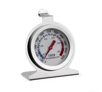 Termómetro profesional para horno de acero inoxidable para lectura instantánea para hornear, asar a gas, ventilador eléctrico, hornos plateados, 61 mm