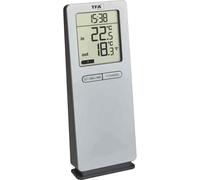 Termómetro Radio Logoneo -40 Hasta +60°C Accionado por Batería, Color Plata,