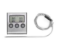Termómetro, Termómetro Digital para Cocinar Carne, Termómetro para Parrilla de Alimentos con Retroiluminación LCD Grande, Alarma de Termómetro Digital Multifunción, Termómetros